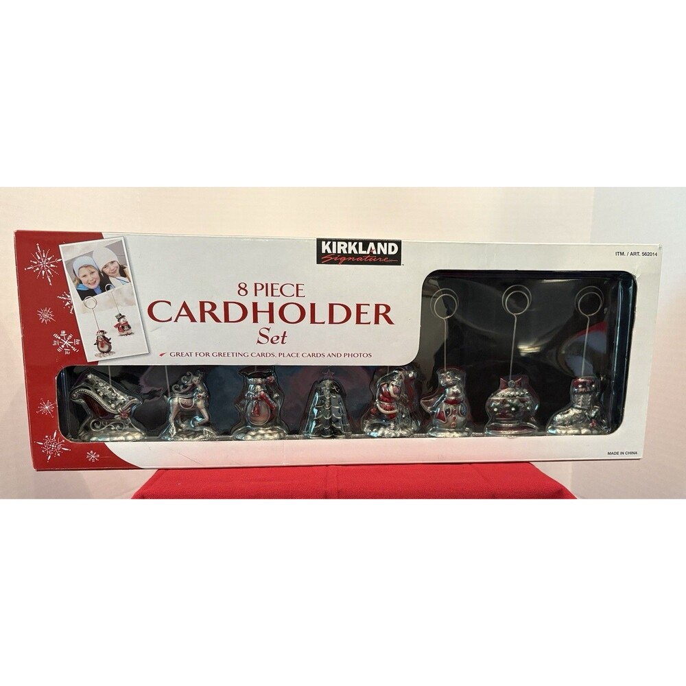 Kirkland's 8 Piece Holiday CardHolder in 8 Different Shapes
